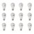 Xingda Home enlightening 12 led bulbs combo (5 bulbs of 3 watt ,3 bulbs of 5 watt,2 bulbs of 7 watt,2 bulbs of 12 watts)