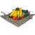 HOME ROYAL  Gray Cotton fruit & vegetables Basket