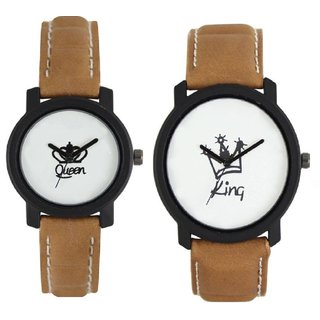 HRV Exclusive COMBO OF KING AND QUEEN Analog Watch For COUPLE