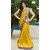 Trilok Fashion Yellow Coloured Chanderi Cotton Printed Designer Saree