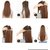 D-DIVINE 24 Inches Natural Brown 5 Clip In Hair Extension