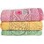 Geniune Look Floral Designe Pure Cotton Set of 3 Family Bath Towel ( mc3105 )