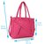 Clementine Premium PU Leather Women's Handbag With Adjustable Strap (Pink Color/sskclem224)