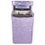 Khushi Creations Classic Purple With Square Design Top Load Washing Machine Cover (Suitable For 6 Kg, 6.5 Kg, 7 Kg, 7.5