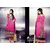 Glam'Ore'by mehak Designer Pale Pink Georgette Semi Stitched Suit Set
