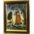 Maruti Meera Playing Sitar and Forest Gemstone Painting (344, Brown)