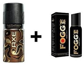 AXE Coklate And Fogg Fresh Deo Deodorants Body Spray For Men - Pack Of 2 Pcs