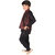 DELHIITE Boys Indo-Western 1 Kurta, 1 Breeches & 1 Jacket Set In Maroon Color