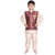 DELHIITE Boys Indo-Western 1 Kurta, 1 Breeches & 1 Jacket Set In Multi Color