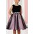 Meia for girls black check print cotton frock