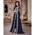 Indian Sylish Designer Bollywood Pakistani Blue Shamita Shetty Unstitched Anarkali Gown Salwar Suit Dress Material