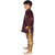 DELHIITE Boys Indo-Western 1 Kurta, 1 Breeches & 1 Jacket Set In Multi Color