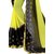 AS Fashion Yellow chiffon saree and casual wear and work wear printed saree