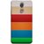 FUSON Designer Back Case Cover for Lenovo K6 Note (Rainbow Colours Bright Bands Red Orange Blue)