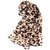 GirlZ! Orange Long Chiffon Scarf Wraps Shawl Stole Soft Scarves Leopard Print For Women