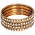 Chrishan Marvelous And Fashionable Gold Plated Bangle Set For Women.