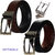 POLLSTAR GenuineLeather Reversible Black and Brown men's Belt (BT121)