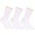 Tahiro White Cotton Ankle Length Socks  - Pack Of 3