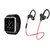 ClairbellGT08 Smart Watch and QC 10 Bluetooth Headphone for REDMI NOTE 2 PRIME(GT08 Smart Watch with 4G sim card, camera, memory card |QC 10 Bluetooth Headphone )