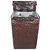 Delfi Classic Dark Brown Colour With Square Design Top Load Washing Machine Cover