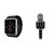 Mirza GT08 Smart Watch and WS 858 Microphone Karrokke Bluetooth Speaker for HTC DESIRE 700DUAL SIM(GT08 Smart Watch with 4G sim card, camera, memory card |WS 858 Microphone Karrokke Bluetooth Speaker  )