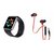 Mirza GT08 Smart Watch and Earphone  for OPPO R 5S(GT08 Smart Watch with 4G sim card, camera, memory card |Earphone )