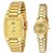 HWT Gold Quartz Couple Watch
