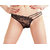 G-String V-String Lace Underwear Panty Black
