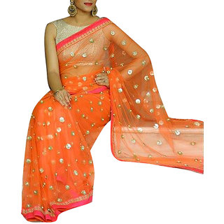Buy Priyanka Trends Women s Net Fancy Thread Work Saree Latest Designer Sarees Party wear sarees Wedding Sarees New collection sarees Online 1339 from ShopClues