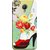 FUSON Designer Back Case Cover for Micromax Canvas Spark Q380 (Nice Shoes Design Red Colour Womens Girls Females )