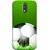 FUSON Designer Back Case Cover for Motorola Moto G4 Plus (Football Green Ground Ball Black White Fifa League )