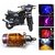 NEW Headlight h 4  LED Bulb with red ring for universal bike lowest price WILL GET THE SAME WAY AS ITS LOOKS