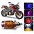 NEW Headlight h 4  LED Bulb with red ring for universal bike lowest price WILL GET THE SAME WAY AS ITS LOOKS