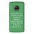 FUSON Designer Back Case Cover For Motorola Moto G5 Plus (Tomorrow Life Is Crazy Ride And Nothing Is Guaranteed)