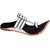 PM TRADERS Latest New style Sharp Nozzel  Rajasthani Slipper With Black And White Color Mix