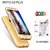 moto g5 plus 360 Degree Full Body Protection Front & Back Case Cover golden (iPaky Style) with Tempered Glass for Moto G5s Plus (Red in colour )(free sim adaptor)