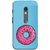 FUSON Designer Back Case Cover for Motorola Moto X Play (Cute Food Strawberry Sprinkle Donut Mini Painting)