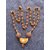 SCS Energized JAVA Rosary  One 1 Ek Mukhi Face Rudraksha Bead With Mala In Gold Plated Cap With 5 mukhi