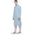 RG Designers Blue  White Full Sleeves Kurta  Pyjama Set For Men