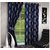 Attractivehomes Beautiful Blue Polyester Printed Door Curtains Set Of 2
