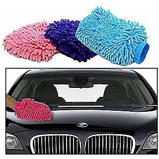 G Microfiber Glove for Car Cleaning Washing (Set of 3)