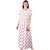LDHSATI Fashion Women Serena Satin flower Printed Lace nightwear night dress sleepwear Maxi Nightgown for women women's free size Multicolor