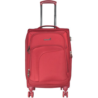 Buy Traworld Jupiter 1001 28 inch 4 Wheel Trolley Bag Red Online