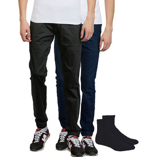socks on joggers
