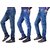 Ragzo Mens Multicolor Slim Jeans(Pack of 3)