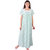 LDHSATI Fashion Women Serena Satin flower Printed Lace nightwear night dress sleepwear Maxi Nightgown for women women's free size Multicolor