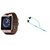 Clairbell DZ09 Smart Watch and Reflect Earphone for ASUS ZENFONE 2(DZ09 Smart Watch With 4G Sim Card, Memory Card| Reflect Earphone)