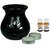 Brahmz Aroma Oil Diffuser - Ceramic - Regular - Black - Lavender / Lavender