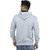 X-CROSS Men's Solid Color Cotton Blend Hooded Full Sleeves Sweatshirt (XCR-NONZIPPRSWTSHRT-GRY-3)