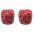 Combo Offer - Tezerac  Puddup two fabric pouf in multicolor